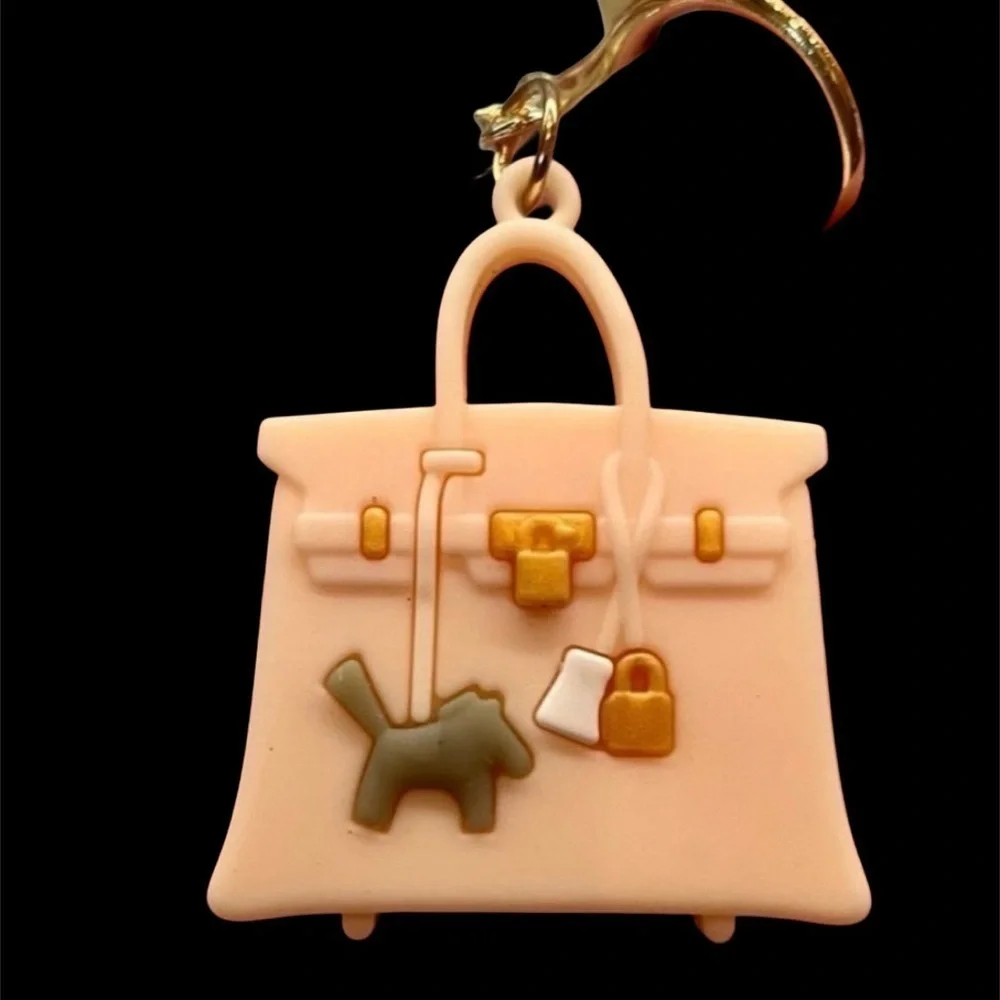 Mini 3D Silicone Purse Keychain Bag Charm Designer Inspired Gift Box